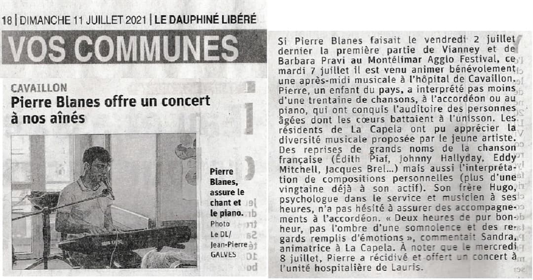 Photo de concert de Pierre Blanes